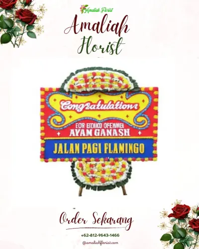 Bunga Papan Congratulation di Kebulen